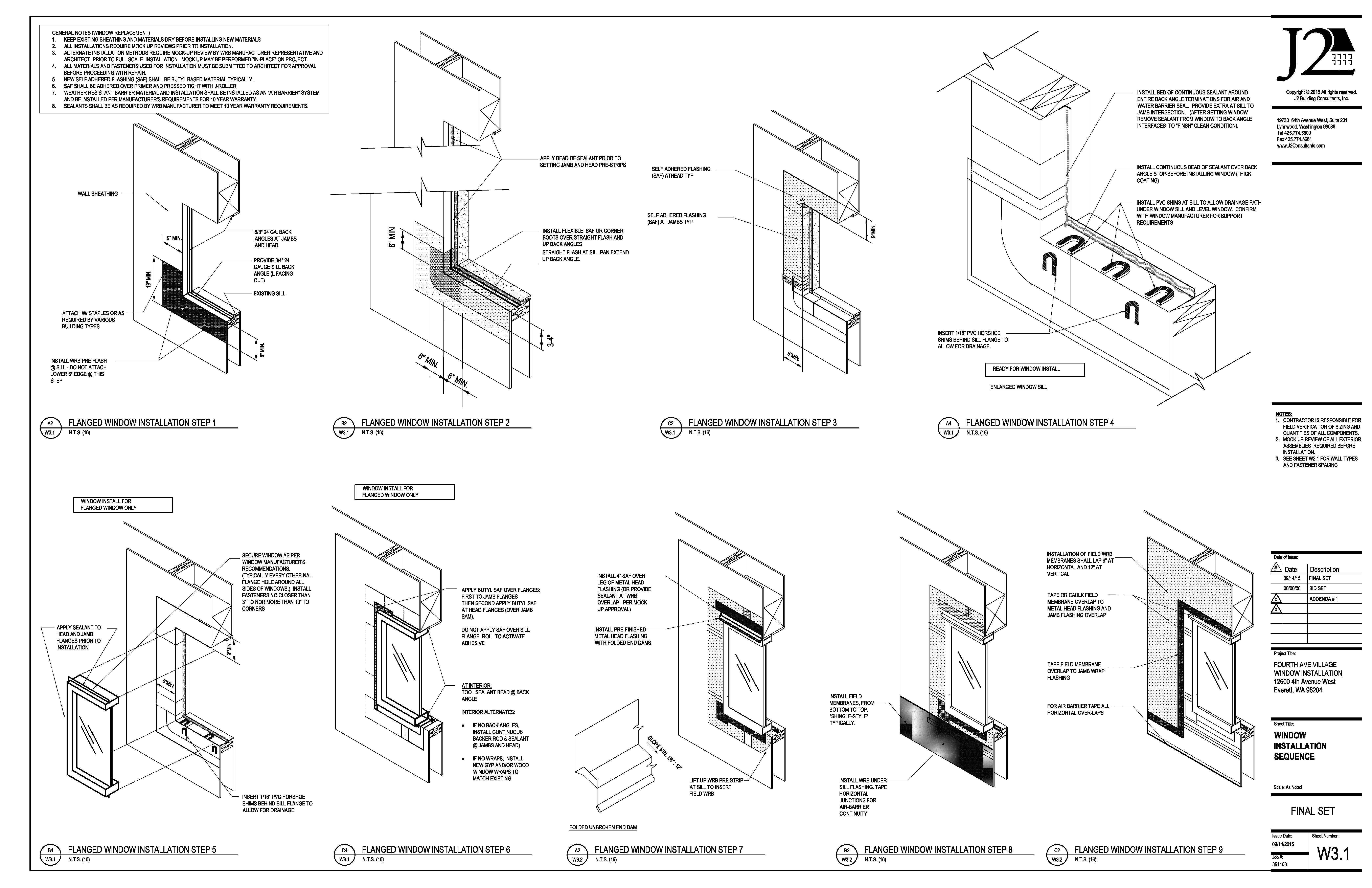 J2 Building Consultants W3.1 Window Sequencing FA W3